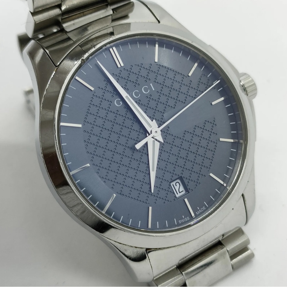 Auth Gucci Watch 126.4 40mm Men's Grays X Silver 3715353